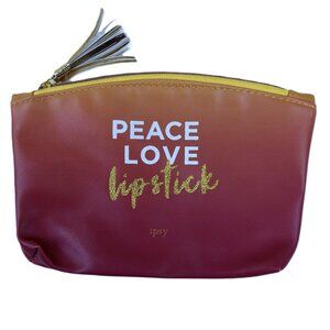 Ipsy Red/Orange Ombre Cosmetic Bag
